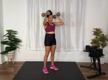 20-Minute HIIT power home workout with weights video class